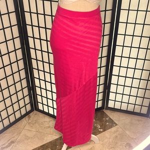 Long pink skirt